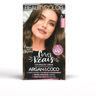 COLORAÇÃO BEAUTYCOLOR KIT 6.1 - LOURO ESCURO ACINZENTADO