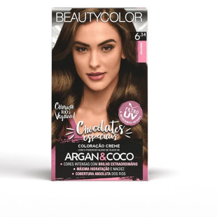 COLORAÇÃO BEAUTYCOLOR KIT 6.34 - CHOCOLATE