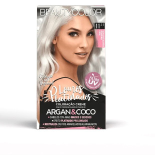 COLORAÇÃO BEAUTYCOLOR KIT 11.11 - LOURO CLARISSIMO ESPECIAL PLATINADO - HOLLYWOOD BLONDS