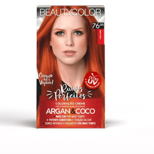 COLORAÇÃO BEAUTYCOLOR KIT 76.66 - RUIVOS PERFEITOS - RUIVO ARIEL