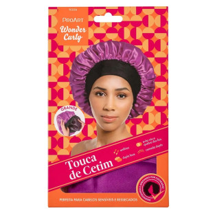 TOUCA DE CETIM PROART WONDER CURLY - G - ROSA